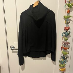 Free People Black Swing Turtleneck,Small, NWT